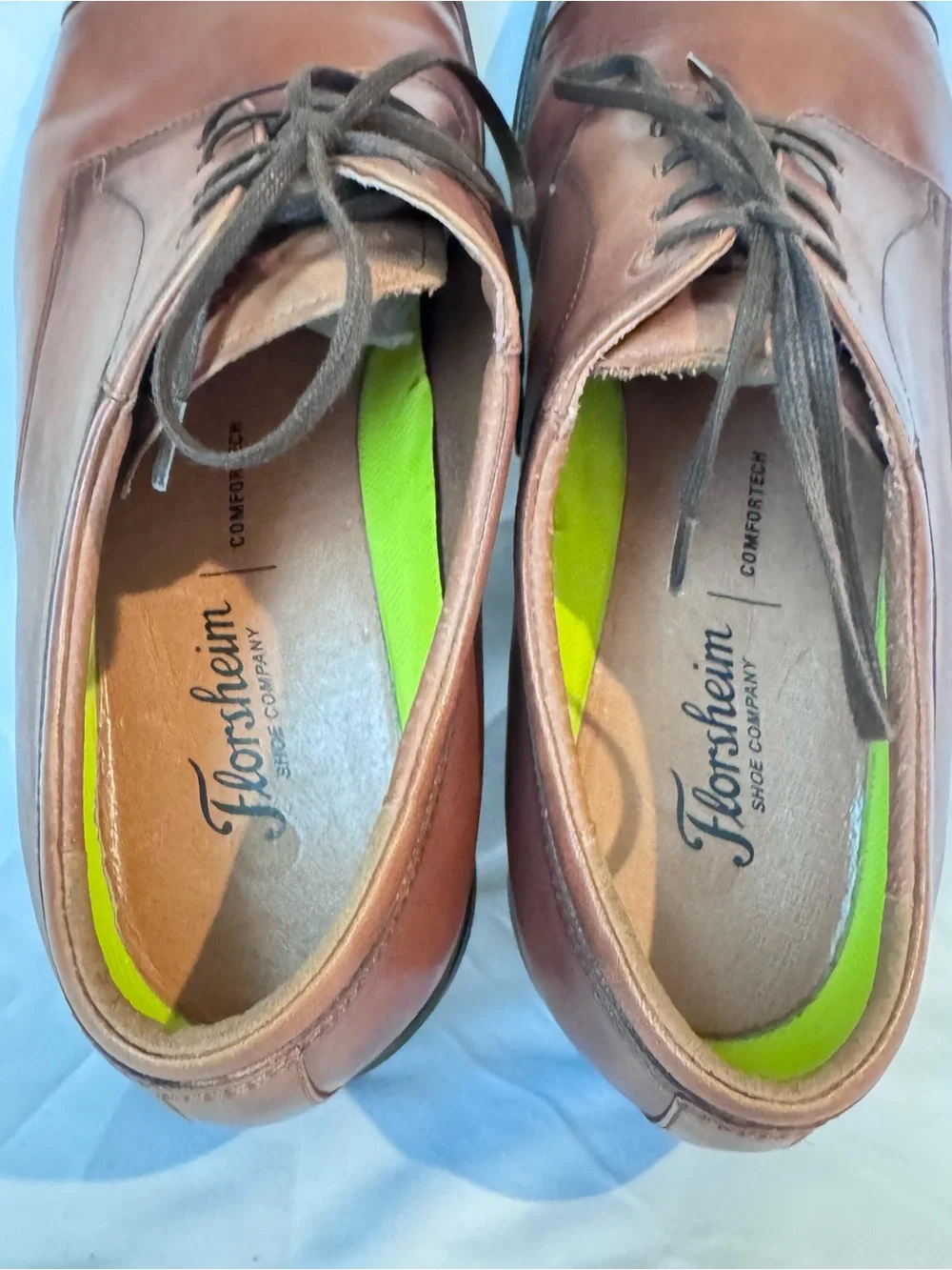 Florsheim Shoes Men's 10.5D Cap Toe Midtown Comfortech Ortholite Leather